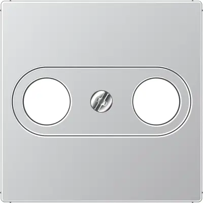 JUNG centraalplaat antenne-coax A-range aluminium (A 561 PLTV AL)
