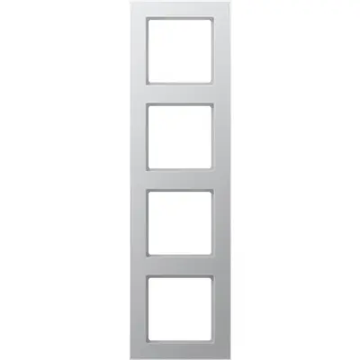JUNG afdekraam 4-voudig A Creation aluminium (AC 584 AL)