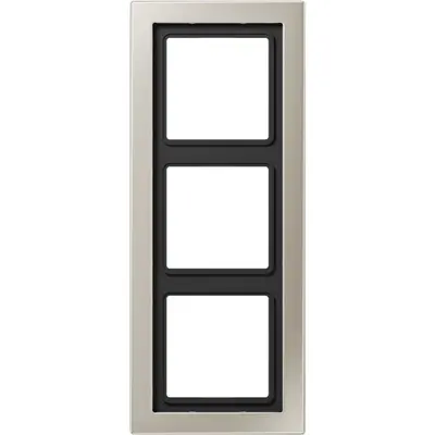 JUNG afdekraam 3-voudig LS DESIGN edelstaal (ESD 2983)