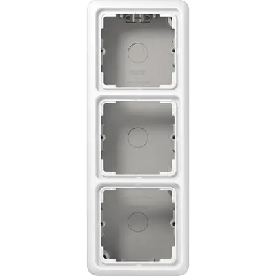 JUNG opbouwbak 3-voudig CD500 alpine wit (CD 583 A WW)