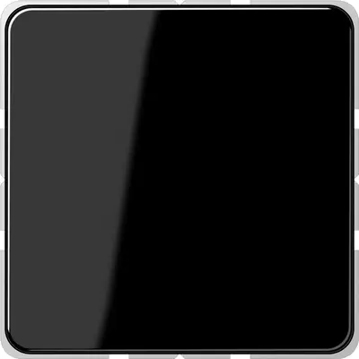 JUNG centraalplaat blinddeksel incl. draagframe CD500 zwart glans (CD 594-0 SW)