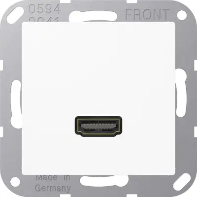 JUNG Centraalplaat 1v HDMI Wit Draa (MA A 1112 WW)