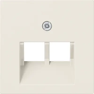 JUNG centraalplaat 2-voudig tbv RJ45 wandcontactdoos AS500 creme (A 569-2 BFPLUA)
