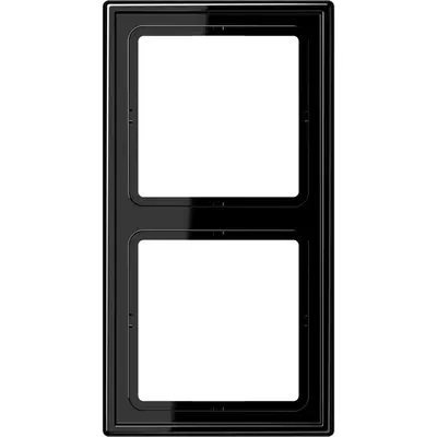 JUNG afdekraam 2-voudig LS990 zwart glans (LS 982 SW)