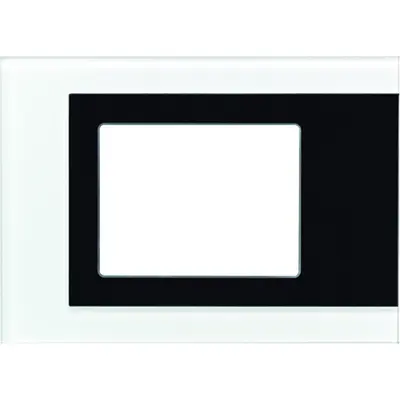 JUNG Afdekraam 1v Horizontaal Wit (FP GLAS 781 WW)