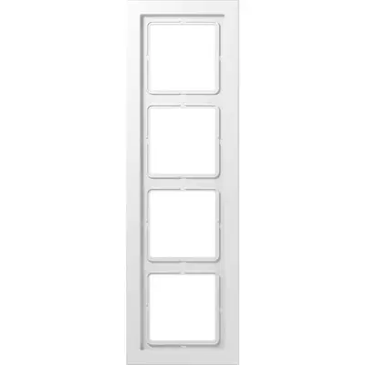JUNG afdekraam 4-voudig LS DESIGN alpine wit (LSD 984 WW)
