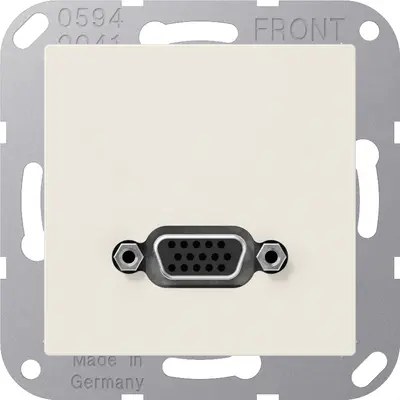 JUNG Centraalplaat 1v VGA Creme Dra (MA A 1102)
