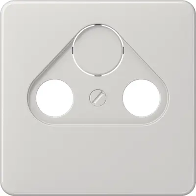 JUNG centraalplaat coax/sat CD500 lichtgrijs (CD 561 SAT LG)