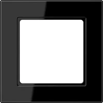 JUNG afdekraam 1-voudig A Creation zwart glans (AC 581 SW)
