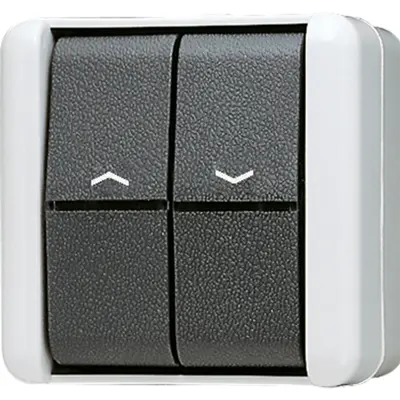 JUNG jaloezie pulsdrukker opbouw IP44 WG800 (839 VW)