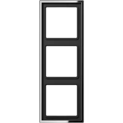 JUNG afdekraam 3-voudig LS990 glanzend chroom (GCR 2983)