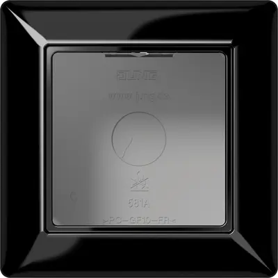 JUNG opbouwbak 1-voudig A-range zwart glans (AS 581 A SW)