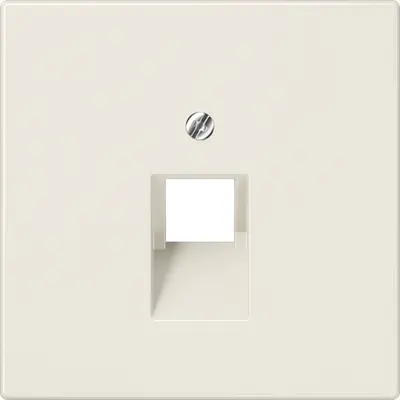 JUNG centraalplaat 1-voudig tbv RJ45 wandcontactdoos LS990 creme (LS 969-1 UA)