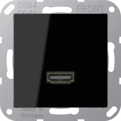 JUNG Centraalplaat 1v HDMI Zwart Dr (MA A 1112 SW)