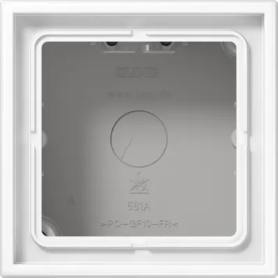 JUNG opbouwbak 1-voudig LS990 alpine wit (LS 581 A WW)