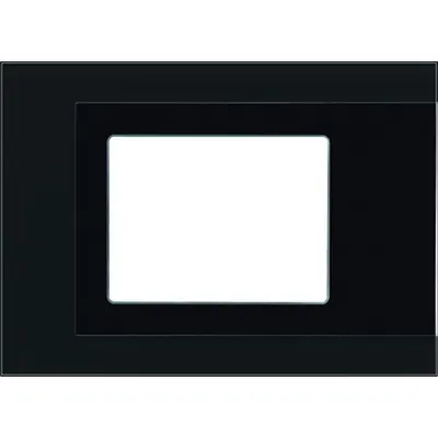 JUNG Afdekraam 1v Horizontaal (FP GLAS 781 SW)