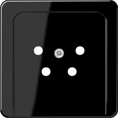 JUNG centraalplaat telefoon 4-polig CD500 zwart glans (CD 561 TF SW)