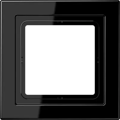 JUNG afdekraam 1-voudig LS DESIGN zwart glans (LSD 981 SW)