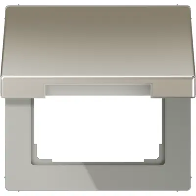 JUNG klapdeksel voor wandcontactdoos en centraaldelen van 50 x 50 mm LS990 edelstaal (ES 2990 KL)