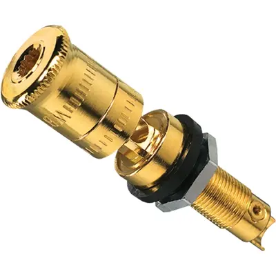 JUNG high-end luidspreker poolklemmen goudkleurig en zwart (LPK 63 SW)
