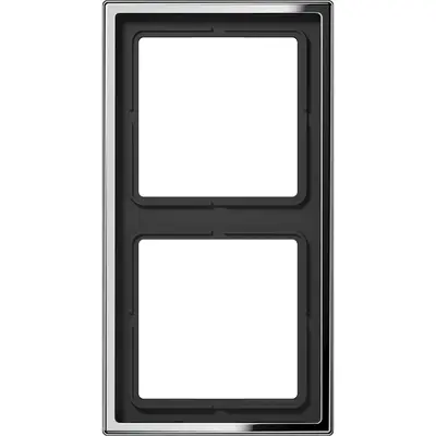 JUNG afdekraam 2-voudig LS990 glanzend chroom (GCR 2982)