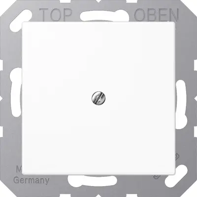 JUNG centraalplaat met snoerinvoer en draagring A-range alpine wit (A 590 A WW)