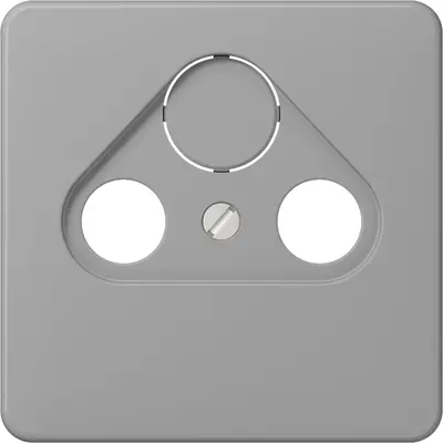 JUNG centraalplaat coax/sat CD500 grijs (CD 561 SAT GR)