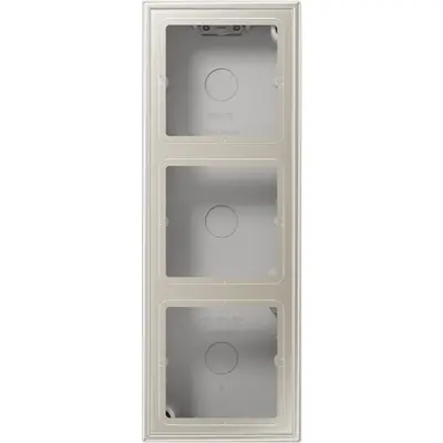 JUNG opbouwbak 3-voudig LS990 edelstaal (ES 2583 A-L)