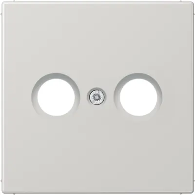 JUNG centraalplaat antenne-coax LS990 lichtgrijs (LS 990 TV LG)