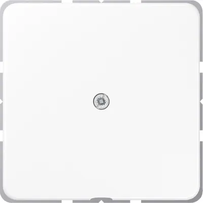 JUNG centraalplaat met snoerinvoer en draagring CD500 alpine wit (CD 590 A WW)