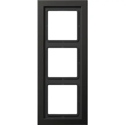 JUNG afdekraam 3-voudig LS DESIGN antraciet gelakt aluminium (ALD 2983 AN)