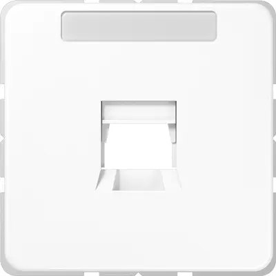 JUNG afdekking klikbevestiging met draagring 1-voudig modulair jack CD500 alpine wit (CD 569-1 WE WW)