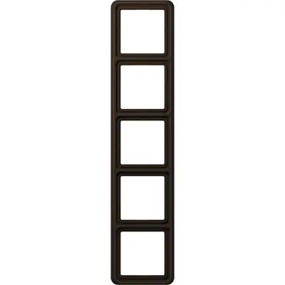 JUNG afdekraam 5-voudig CD500 bruin (CD 585 BR)
