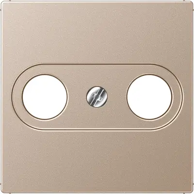 JUNG centraalplaat antenne-coax A-range champagne (A 561 PLTV CH)