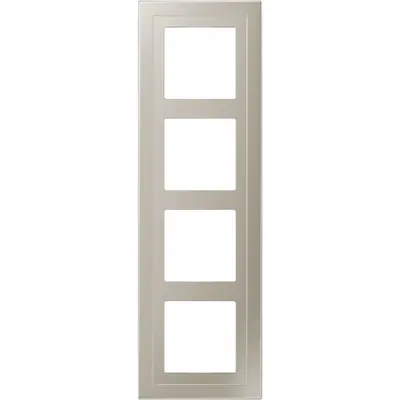 JUNG afdekraam 4-voudig LS DESIGN edelstaal (ESD 2984-L)