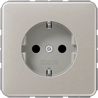 JUNG wandcontactdoos randaarde Safety+ CD500 platina (CD 1520 NKI PT)