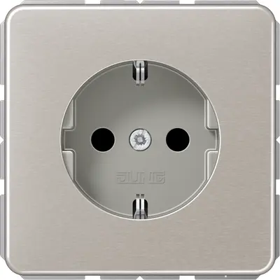 JUNG wandcontactdoos randaarde CD500 platina (CD 1520 N PT)