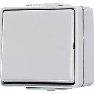 JUNG kruisschakelaar 10A met onderbak IP44 WG600 (607 W)