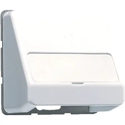 JUNG data-aansluitkap met tekstvenster CD500 alpine wit (CD 554 WW)