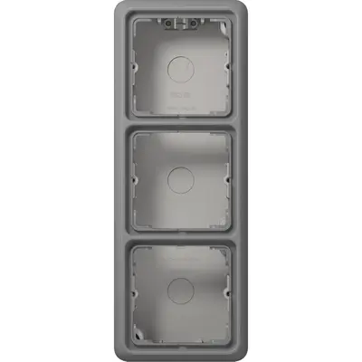 JUNG opbouwbak 3-voudig CD500 grijs (CD 583 A GR)