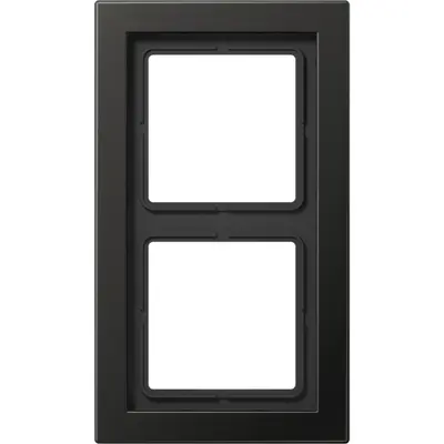JUNG afdekraam 2-voudig LS DESIGN antraciet gelakt aluminium (ALD 2982 AN)