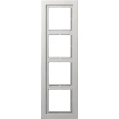 JUNG afdekraam 4-voudig LS DESIGN lichtgrijs (LSD 984 LG)