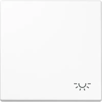 JUNG schakelwip met lichtsymbool LS990 alpine wit (LS 990 L WW)