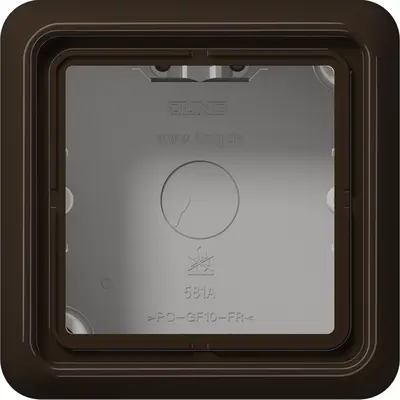 JUNG opbouwbak 1-voudig CD500 bruin (CD 581 A BR)
