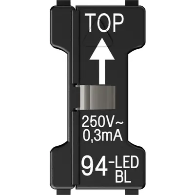 JUNG LED-lampje voor serieschakelaar 110-250V 0,3 mA blauw (94-LED BL)