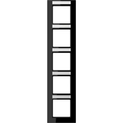JUNG Afdekraam 5v Verticaal zwart glans W (AC 585 BFNA SW)