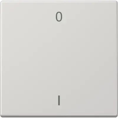 JUNG EnOcean draadloze wandzender 2-kanaals met symbolen 0-1 LS990 lichtgrijs (ENO LS 990-01 LG)