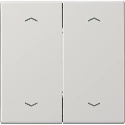 JUNG EnOcean draadloze wandzender 4-kanaals met pijlsymbolen LS990 lichtgrijs (ENO LS 995 MP LG)