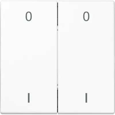 JUNG EnOcean draadloze wandzender 4-kanaals met symbolen 0-1 LS990 alpine wit (ENO LS 995-01 WW)