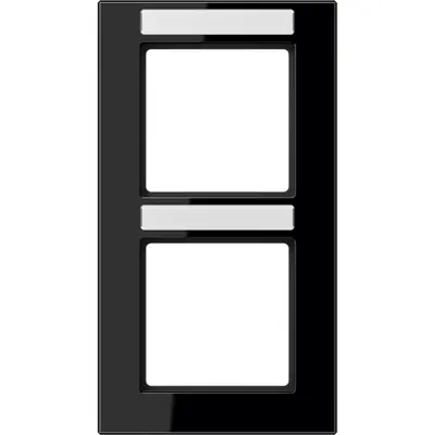 JUNG Afdekraam 2v Verticaal zwart glans W (AC 582 BFNA SW)